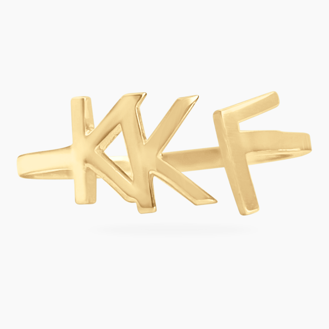 14k Gold Kappa Kappa Gamma (Kappa) ring | mazi + zo sorority jewelry