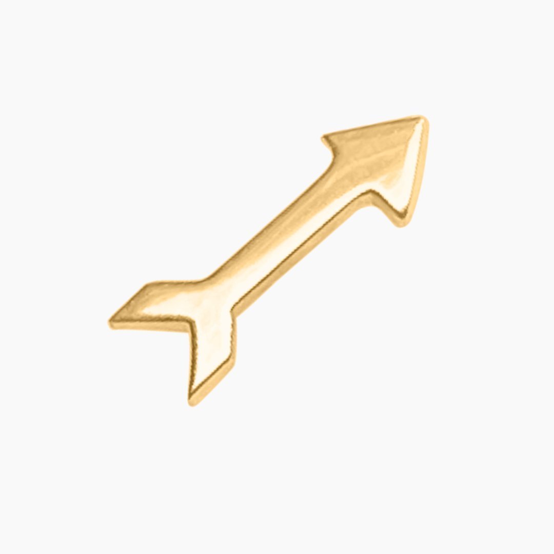 14k Gold Pi Beta Phi Arrow Earring | mazi + zo sorority jewelry