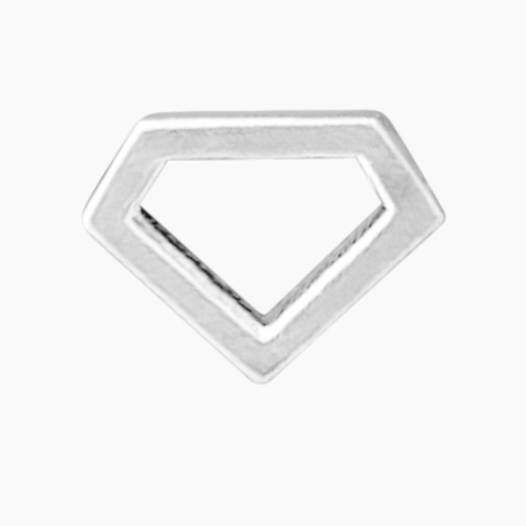 Sterling Silver Alpha Delta Pi Diamond Earrings | mazi + zo sorority jewelry
