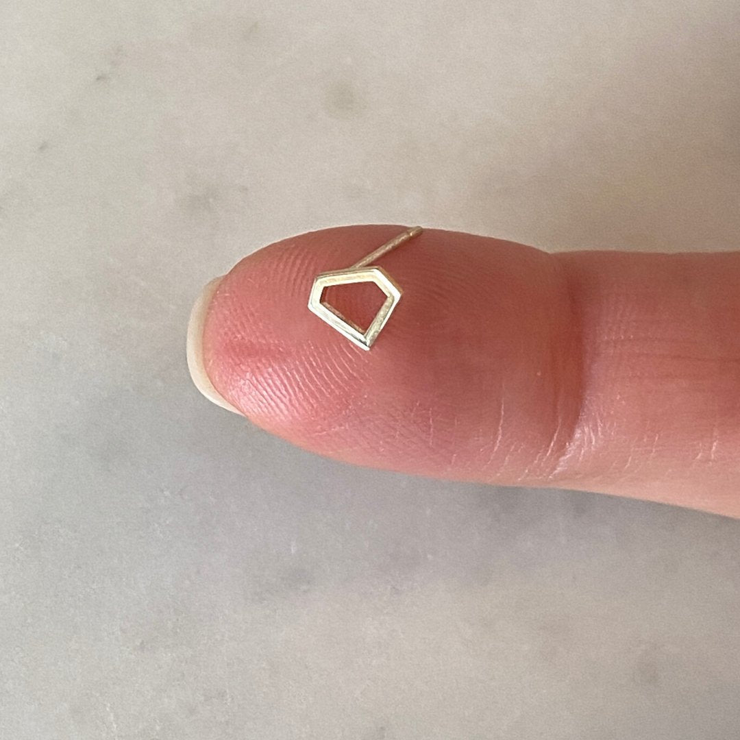 Sterling Silver Alpha Delta Pi Diamond Earrings | mazi + zo sorority jewelry