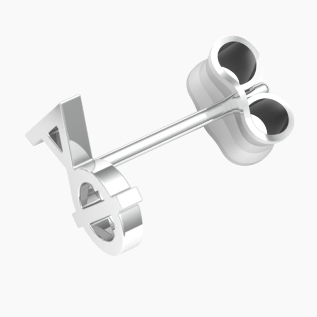 Sterling Silver Alpha Phi Earrings | mazi + zo sorority jewelry