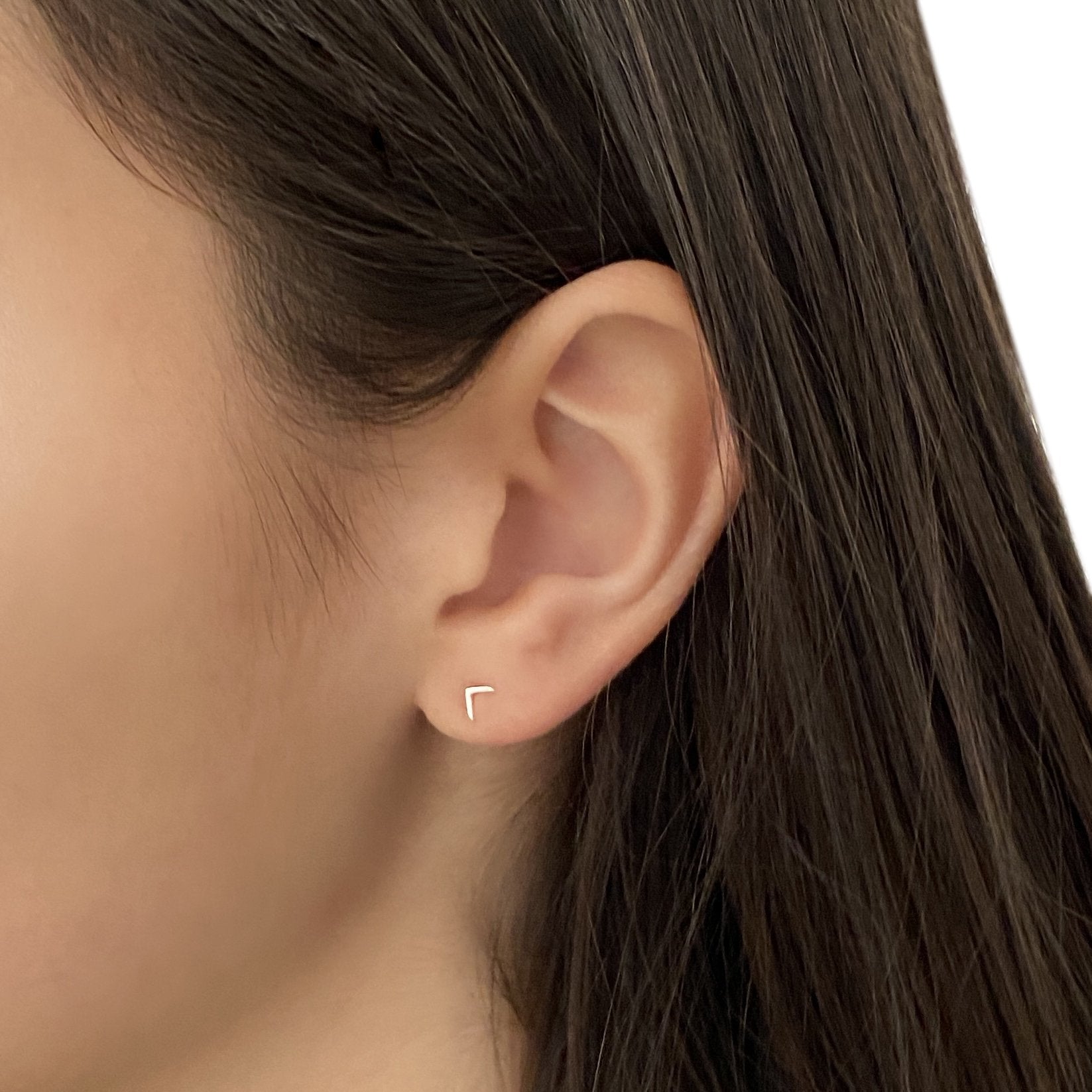 Sterling Silver Chevron Earring | mazi + zo jewelry