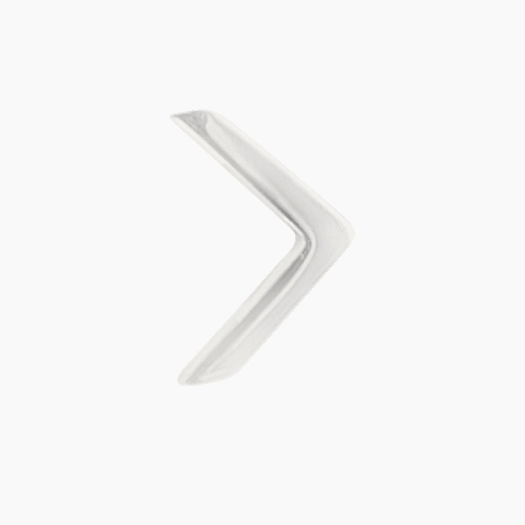 Sterling Silver Chevron Earring | mazi + zo jewelry