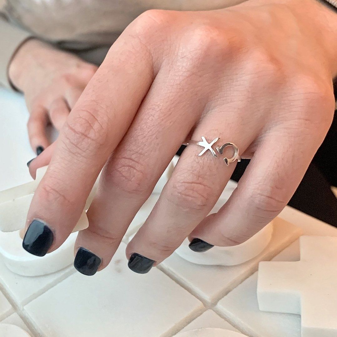 Licensed Chi Omega Silver ring