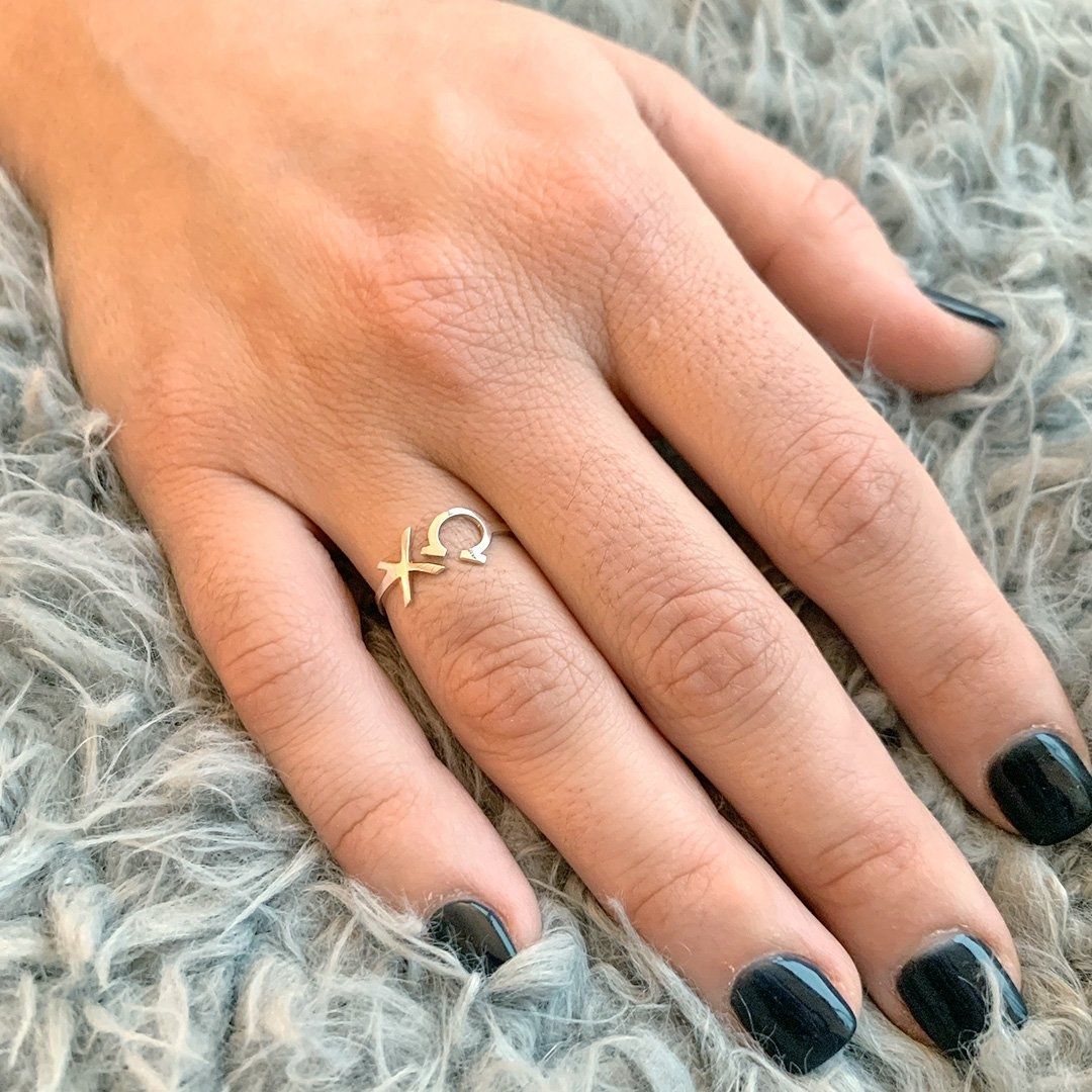 Licensed ChiO silver ring