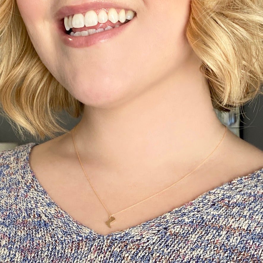 14k Gold Cowboy Boot Necklace | mazi + zo