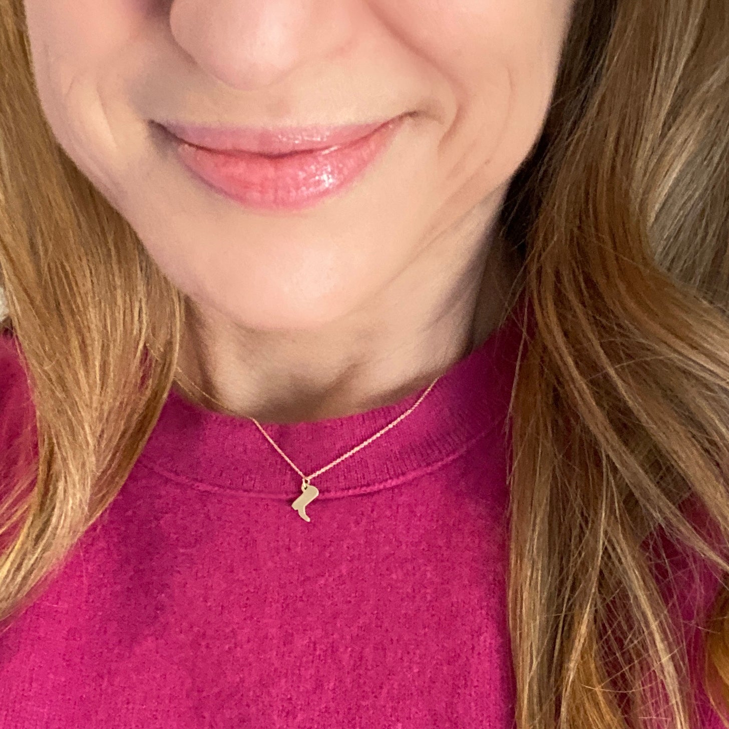 14k Gold Cowboy Boot Necklace | mazi + zo