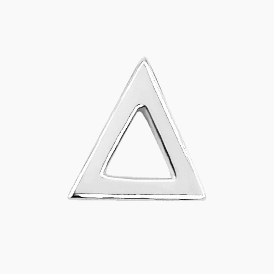 Sterling Silver Delta Earrings | mazi + zo sorority jewelry