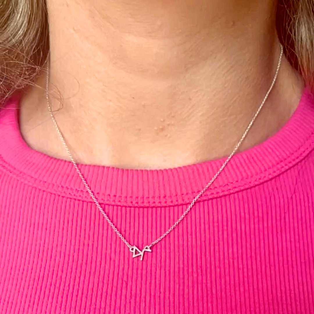 Delta Gamma Necklace | Silver | mazi + zo sorority jewelry