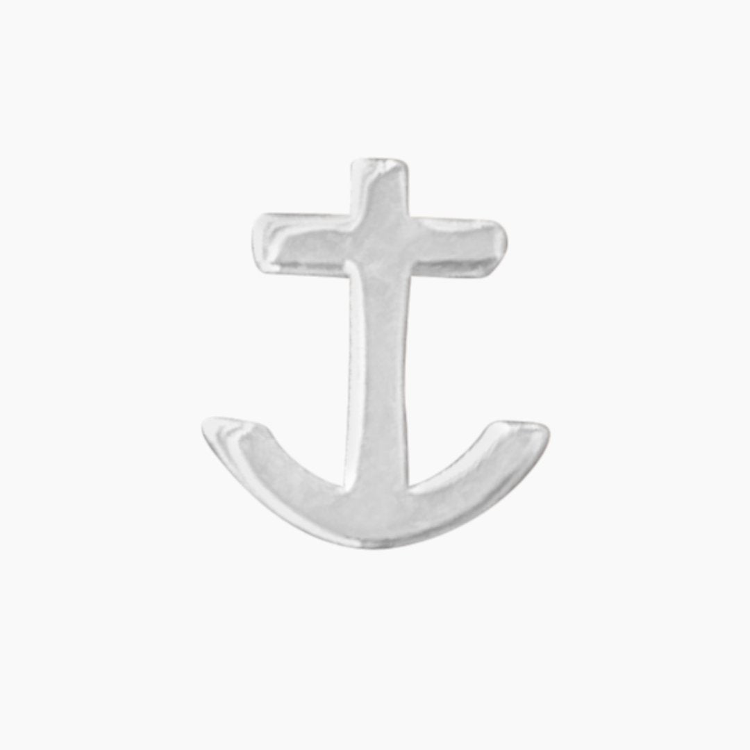 Sterling Silver Delta Gamma Anchor Earring | mazi + zo sorority jewelry