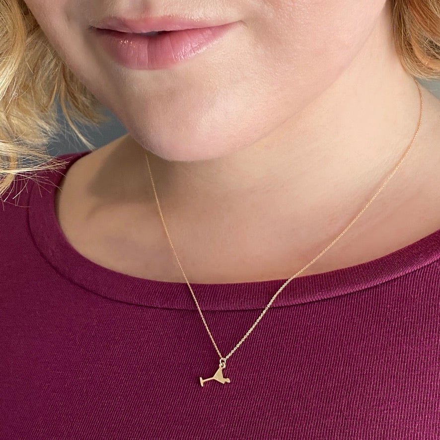 14k Gold Dirty Martini Glass Necklace| mazi + zo