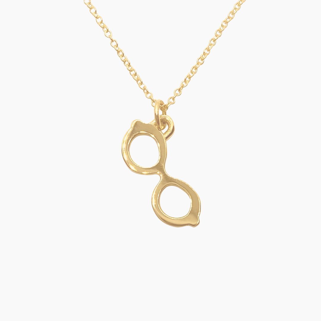 14k Gold Fashionista Sunglasses Necklace | mazi + zo