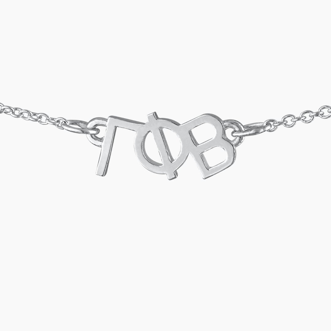 Sterling Silver Gamma Phi Beta Necklace | mazi + zo sorority jewelry