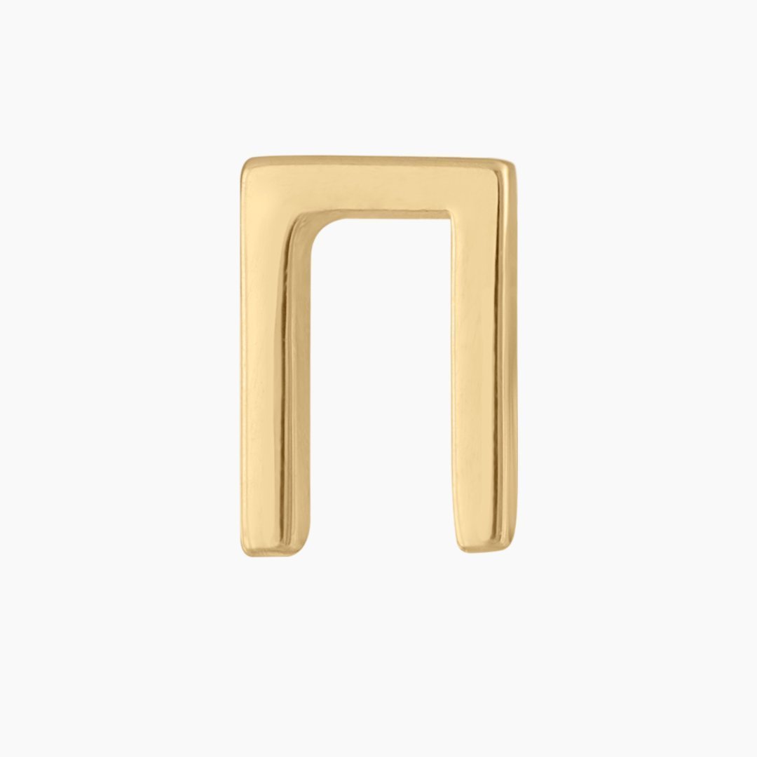 14k Gold Greek Pi Earring | mazi + zo sorority jewelry