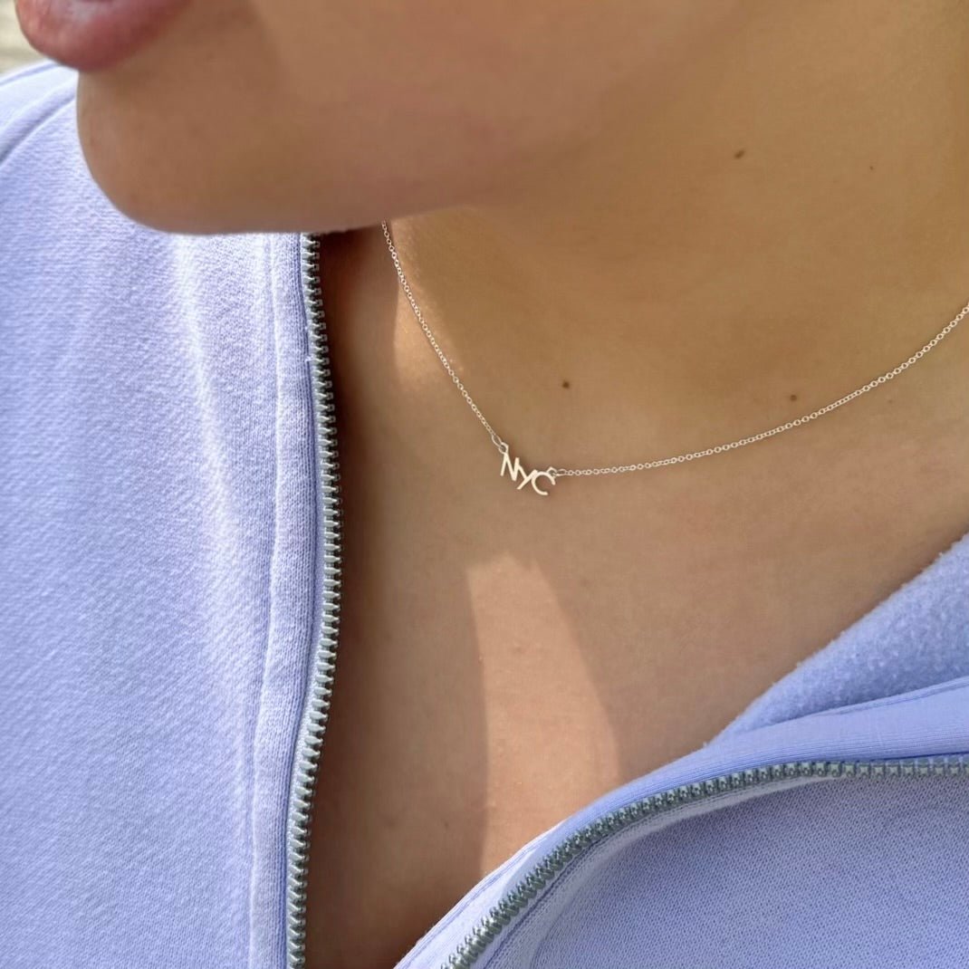 I Love NYC Necklace in Sterling Silver