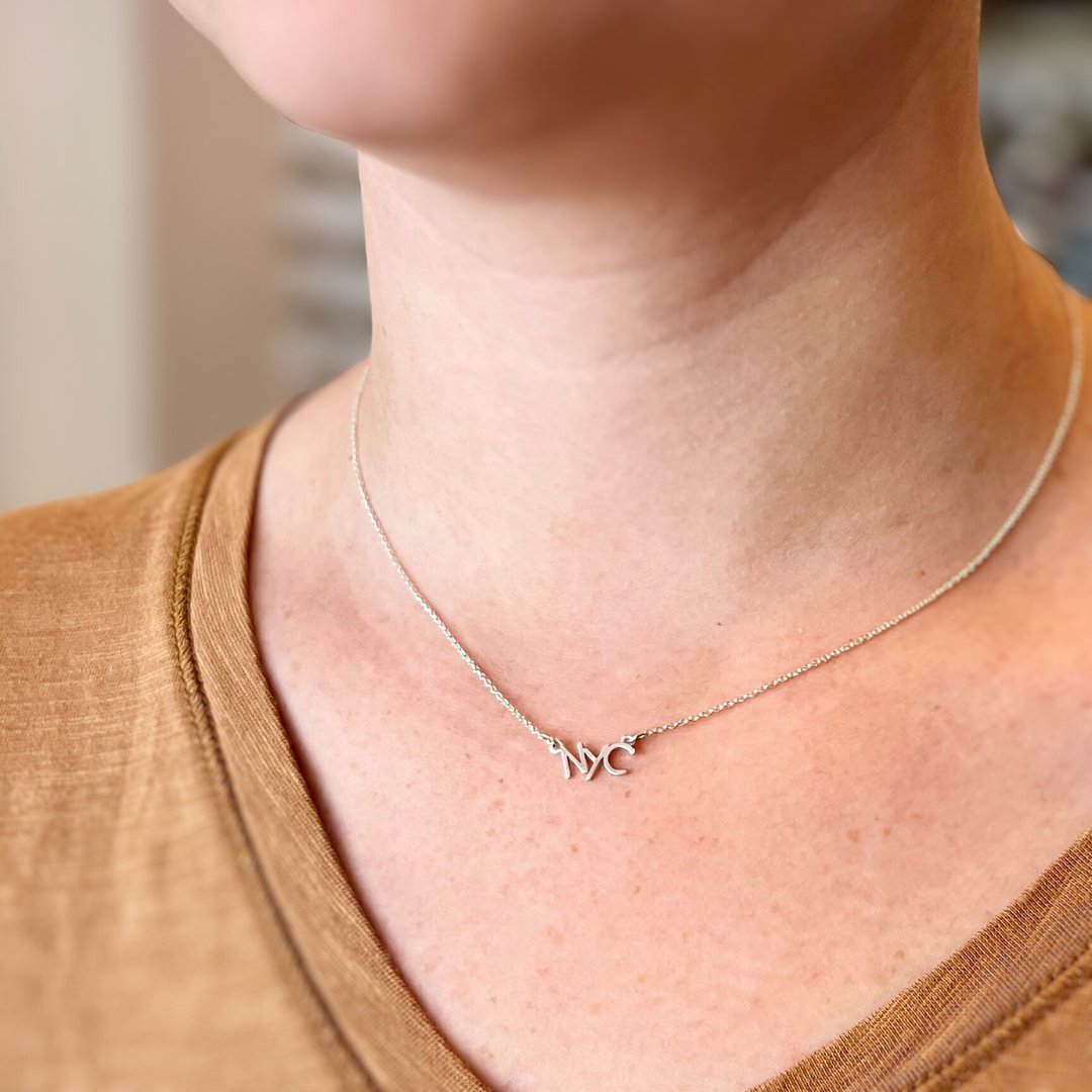 Sterling Silver NYC Necklace | I love NYC | mazi + zo sorority jewelry