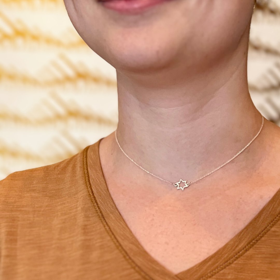 Sterling Silver Star of David Necklace | Jewish Star Jewelry | mazi + zo jewelry