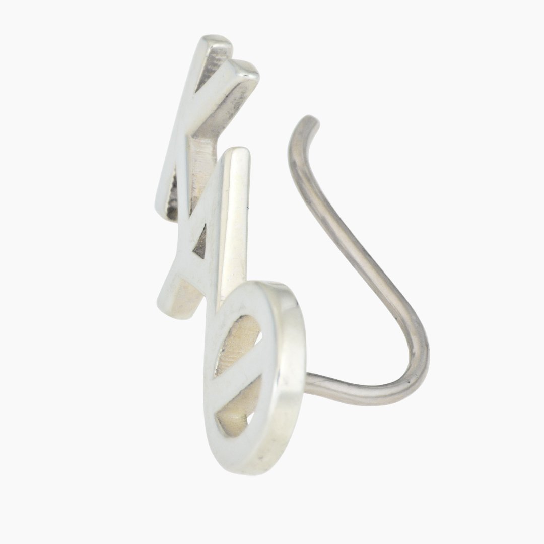 Sterling Silver Kappa Alpha Theta Climber Earring | mazi + zo sorority jewelry