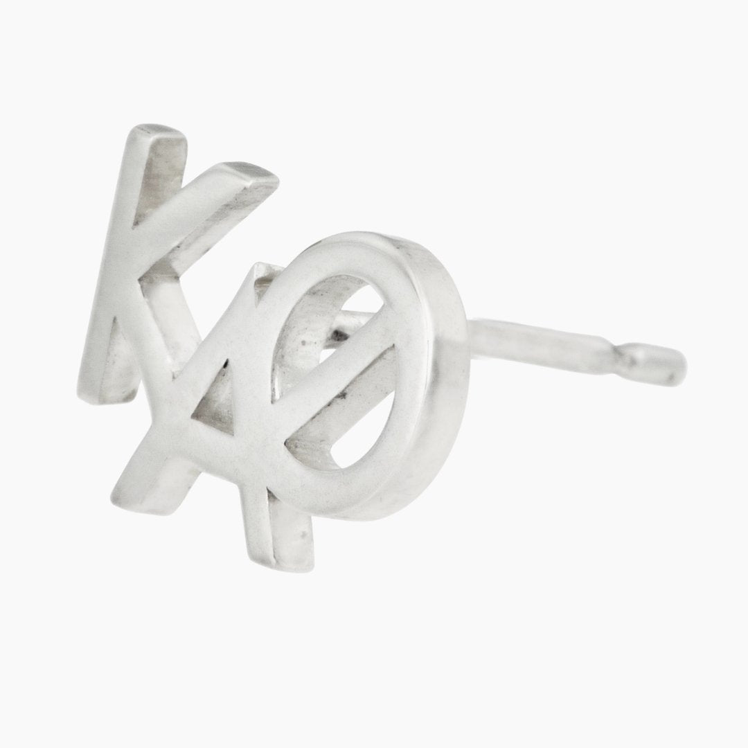 Sterling Silver Kappa Alpha Theta Earrings | mazi + zo sorority jewelry