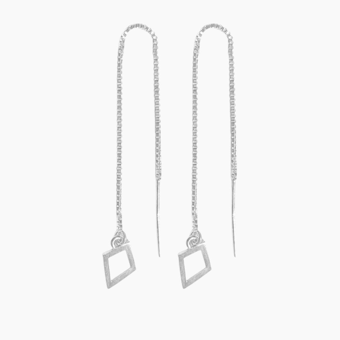 Sterling Silver Kite Threader Earrings | mazi + zo