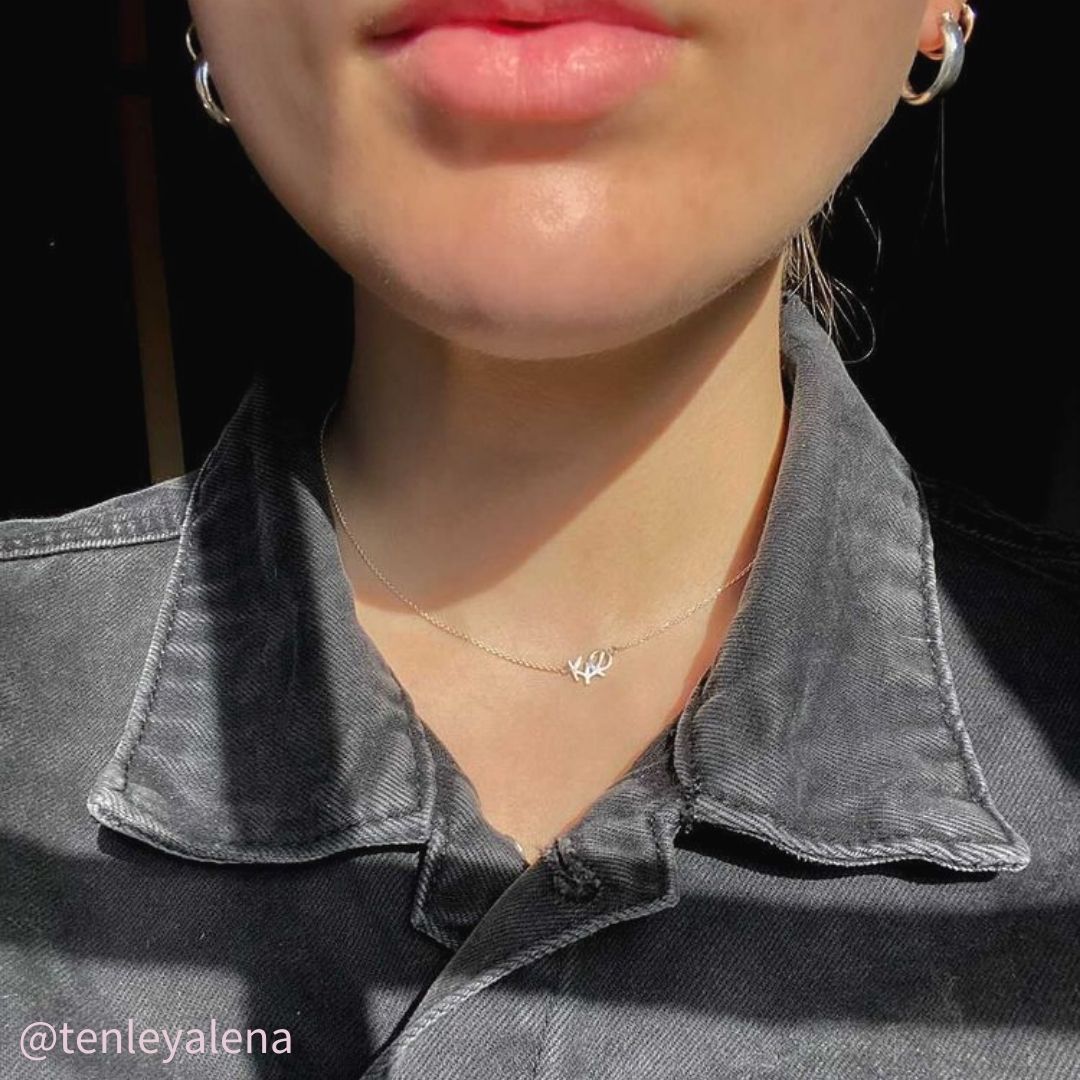 Silver Kappa Alpha Theta necklace | mazi + zo sorority jewelry