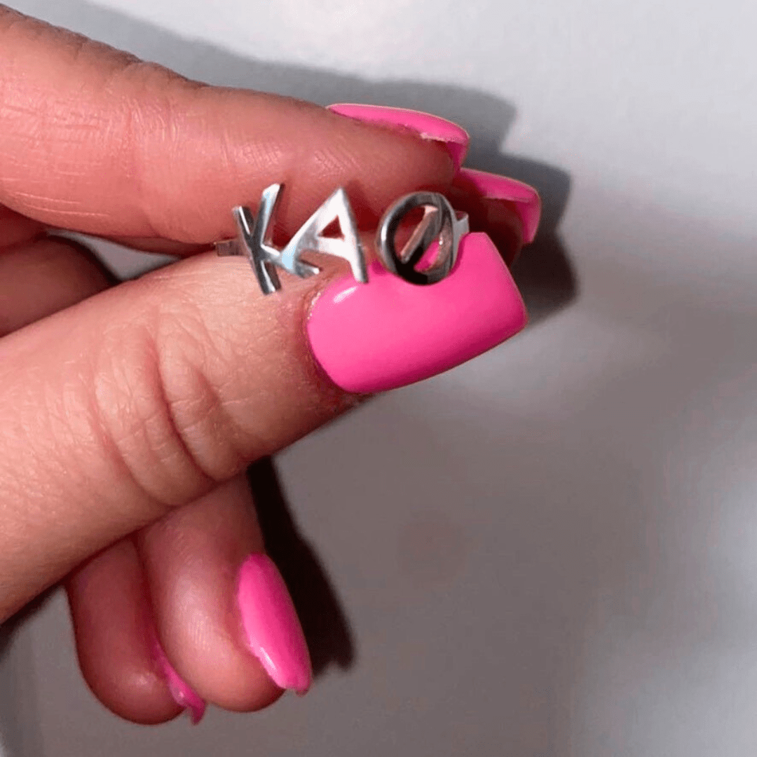 Kappa Alpha Theta Ring in Sterling Silver