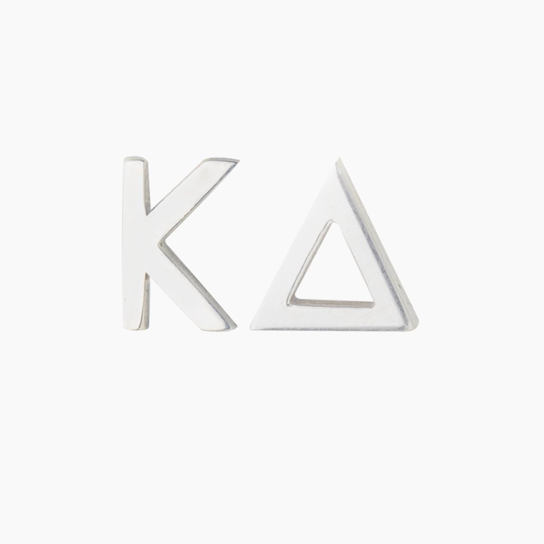 Sterling Silver Kappa Delta Earrings | mazi + zo sorority jewelry