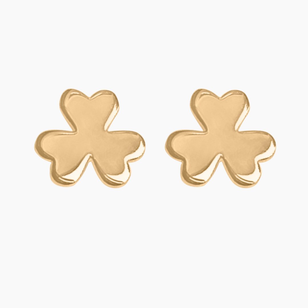 14k Gold Kappa Delta Shamrock Earrings | mazi + zo sorority jewelry