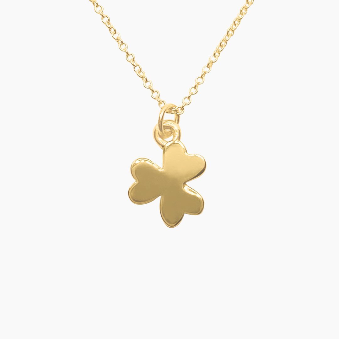 14k Gold Shamrock Necklace | mazi + zo jewelry