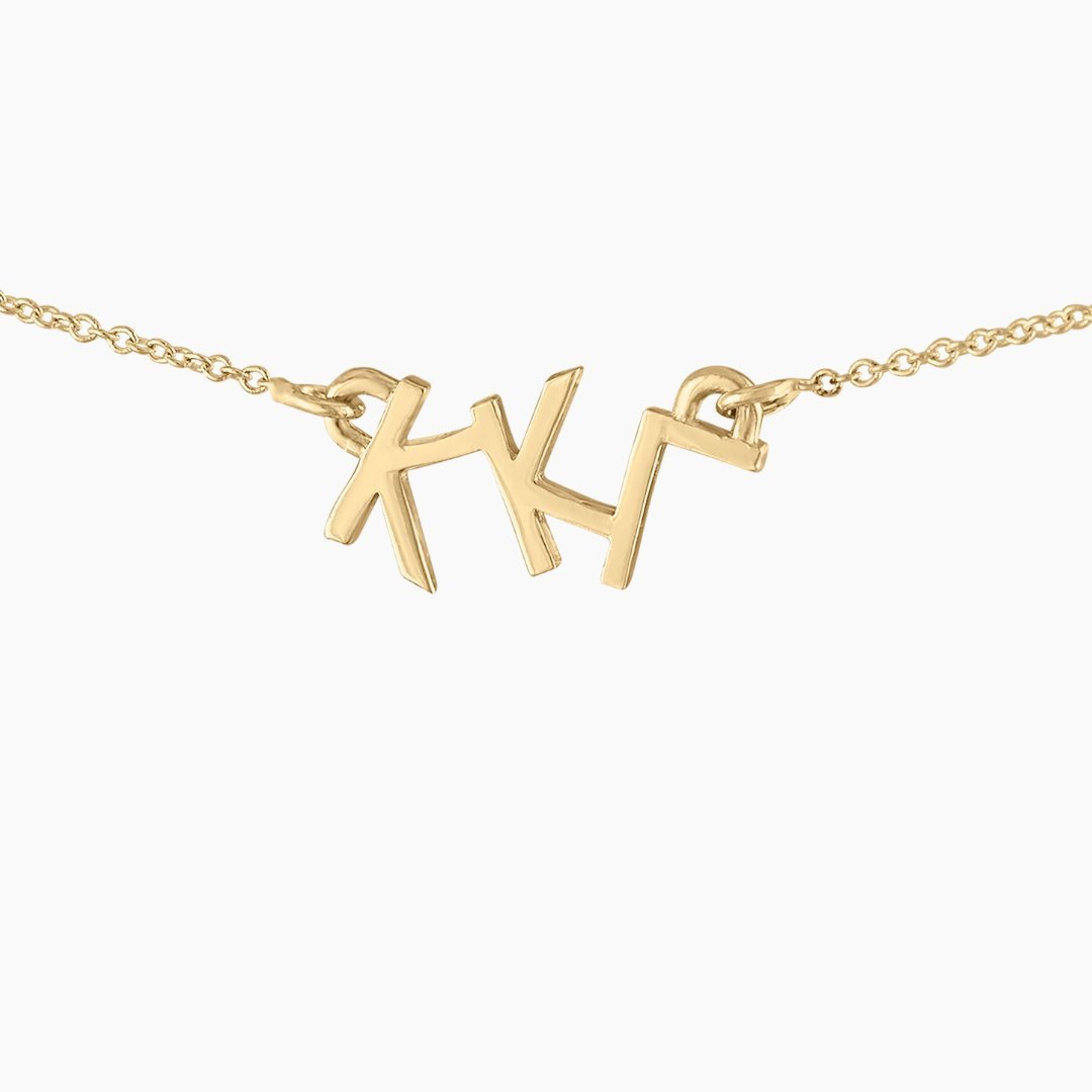 14k Gold Kappa Kappa Gamma necklace | mazi + zo sorority jewelry