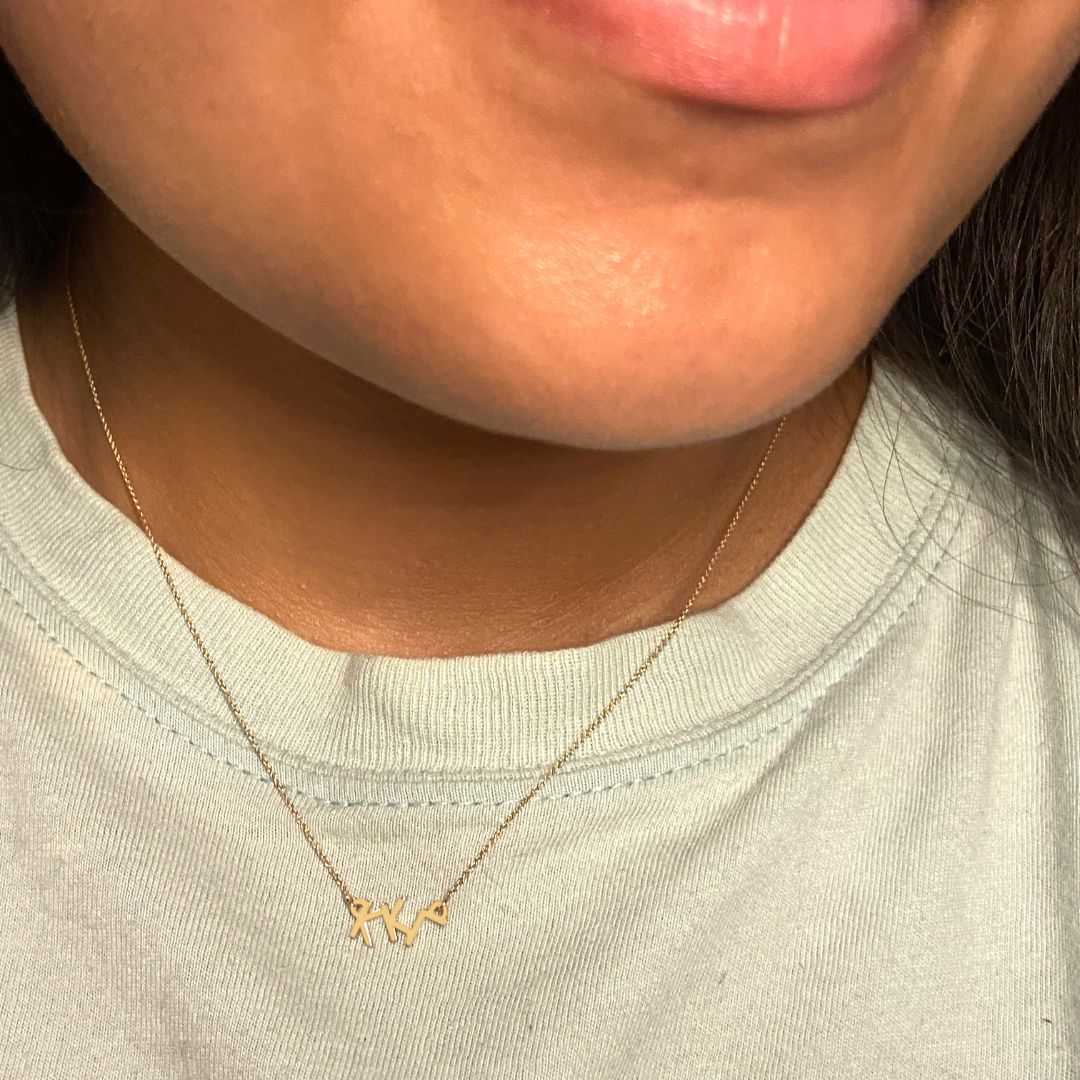 14k Gold Kappa Kappa Gamma necklace | mazi + zo sorority jewelry