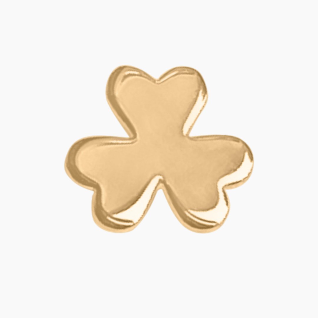 14k Gold Shamrock Earrings | mazi + zo jewelry