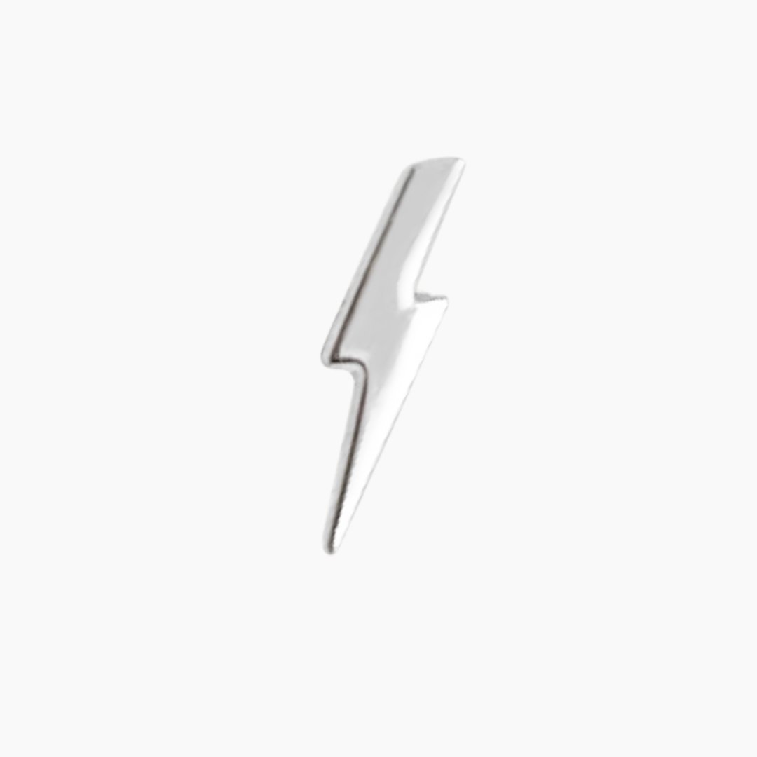 Sterlng Silver Lightning Bolt Earrings | mazi + zo jewelry