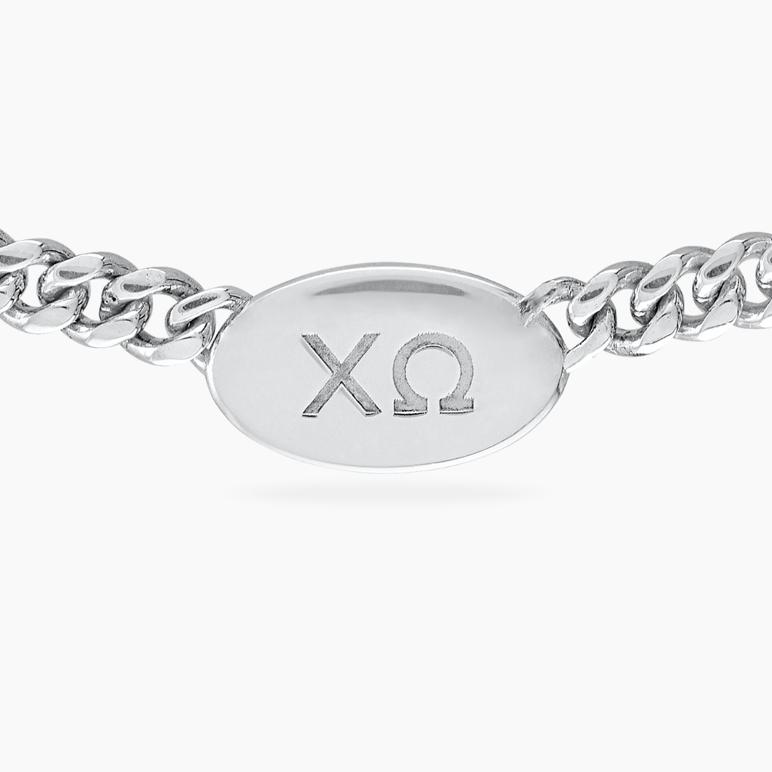 Silver Chi Omega Necklace