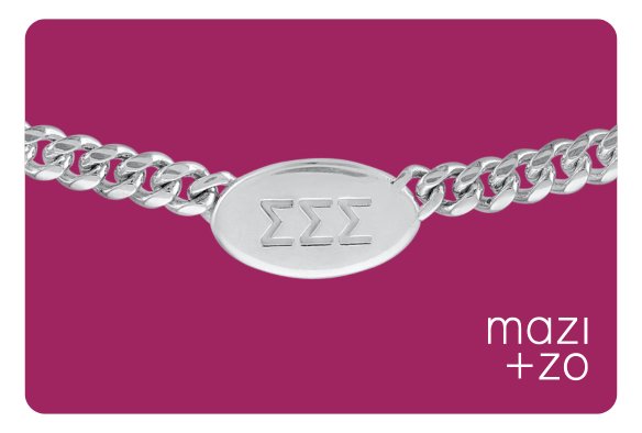 Tri Sigma Personalized Necklace Gift Card | mazi + zo sorority jewelry