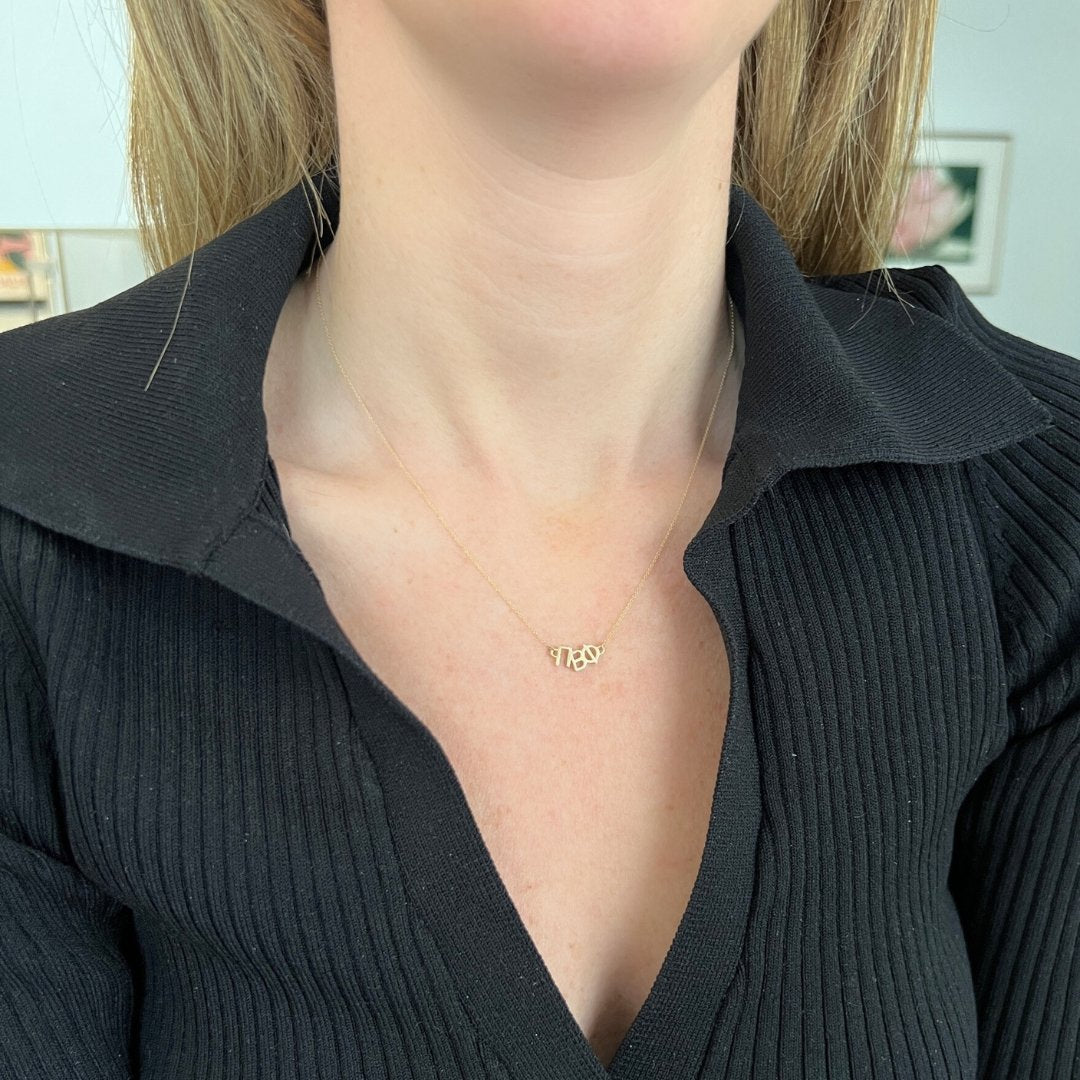 14k gold Pi Beta Phi necklace | mazi + zo sorority jewelry