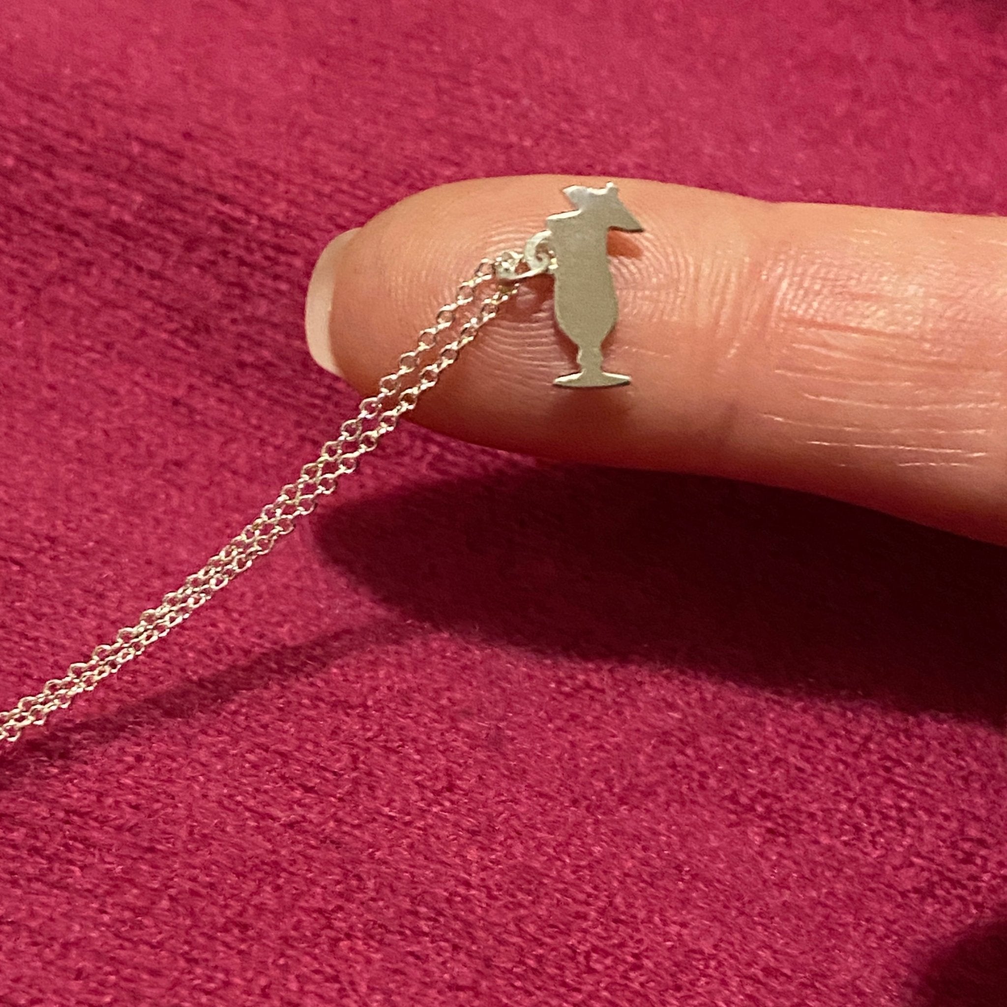 Sterling Silver Pina Colada Glass Necklace| mazi + zo