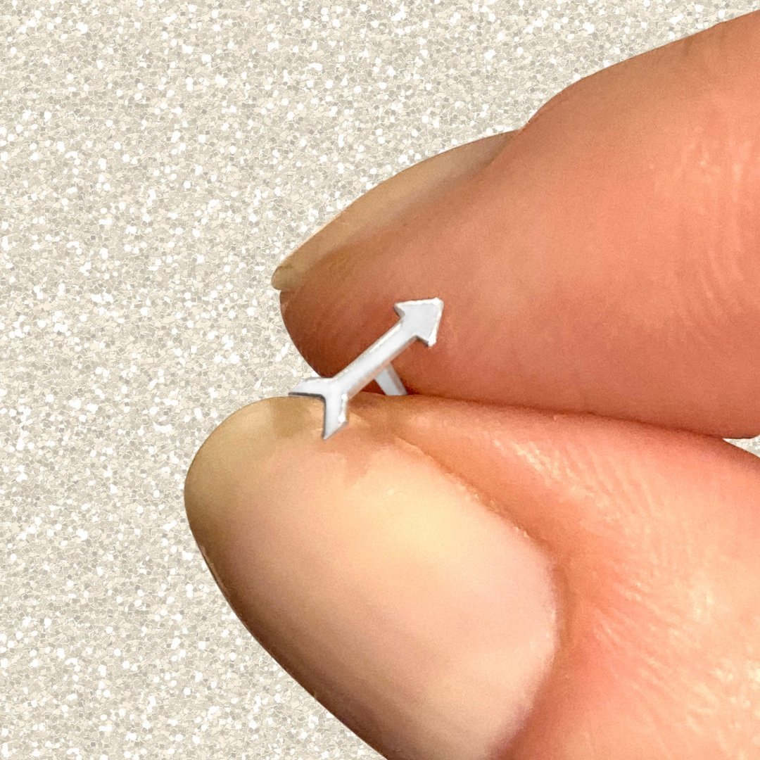 Sterling Silver Pi Beta Phi Arrow Earrings | mazi + zo sorority jewelry