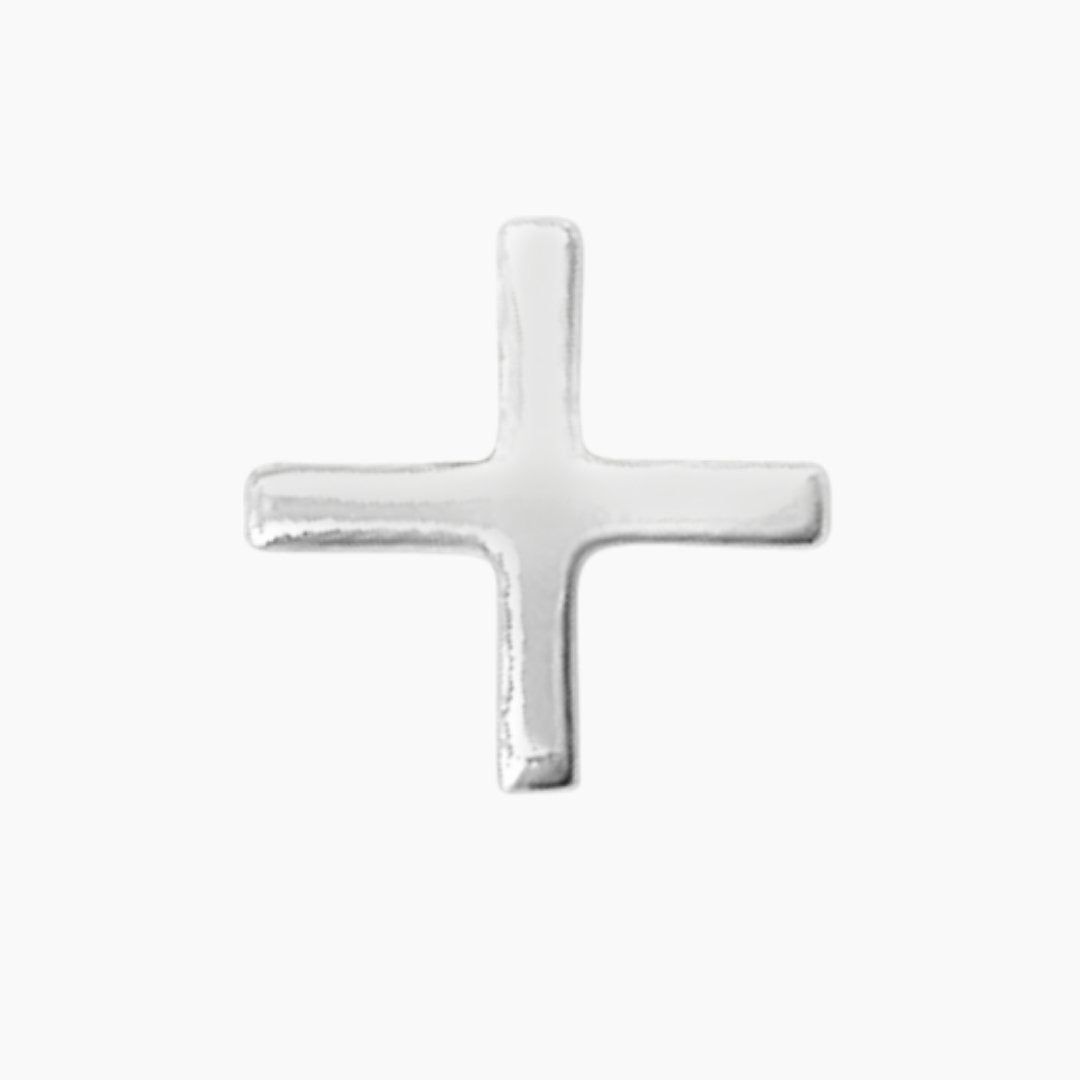 Sterling Silver Plus Sign Earrings | mazi + zo jewelry