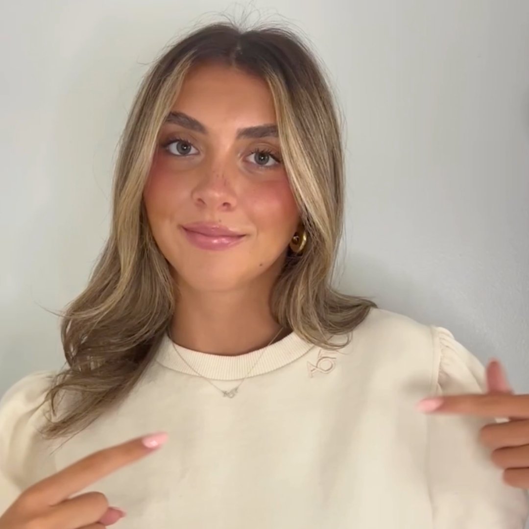Alpha Omicron Pi Sweatshirt on Taylor | mazi + zo sorority jewelry