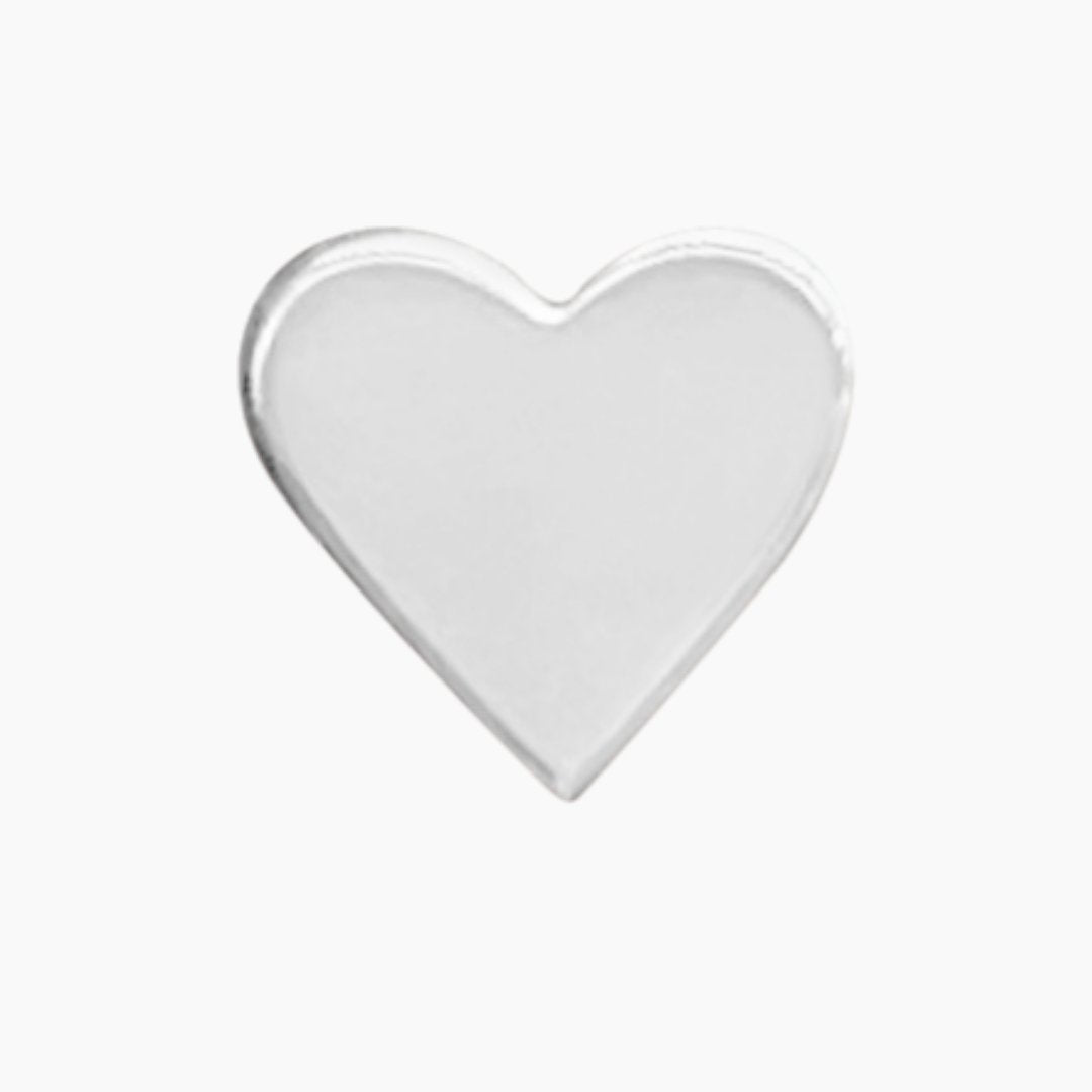 Sterling Silver Heart Earrings | mazi + zo jewelry