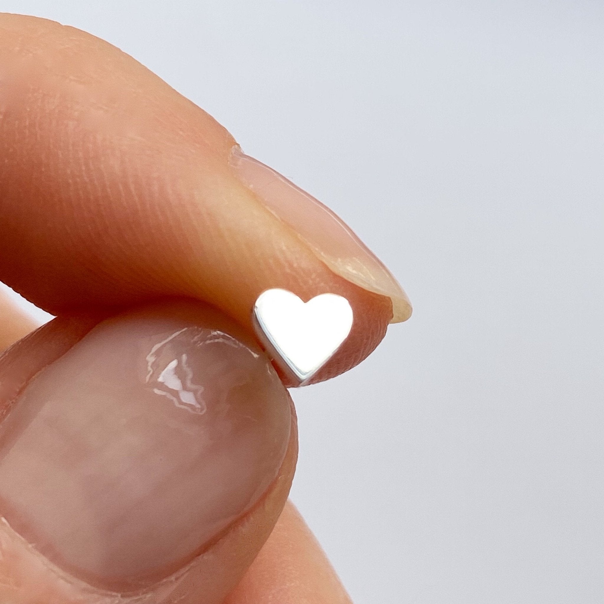 Sterling Silver Heart Earrings | mazi + zo jewelry