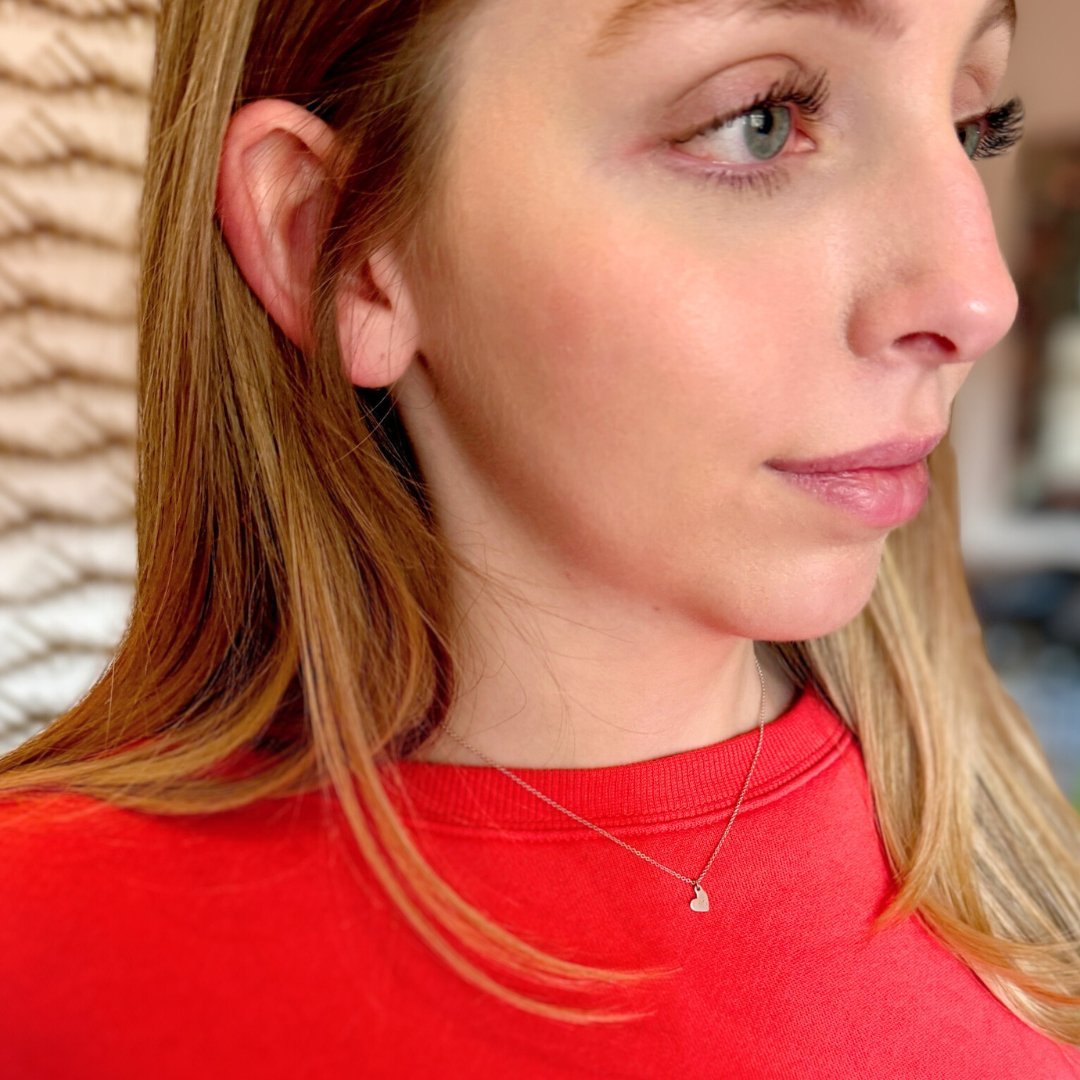 Sterling Silver Heart Necklace | mazi + zo sorority jewelry