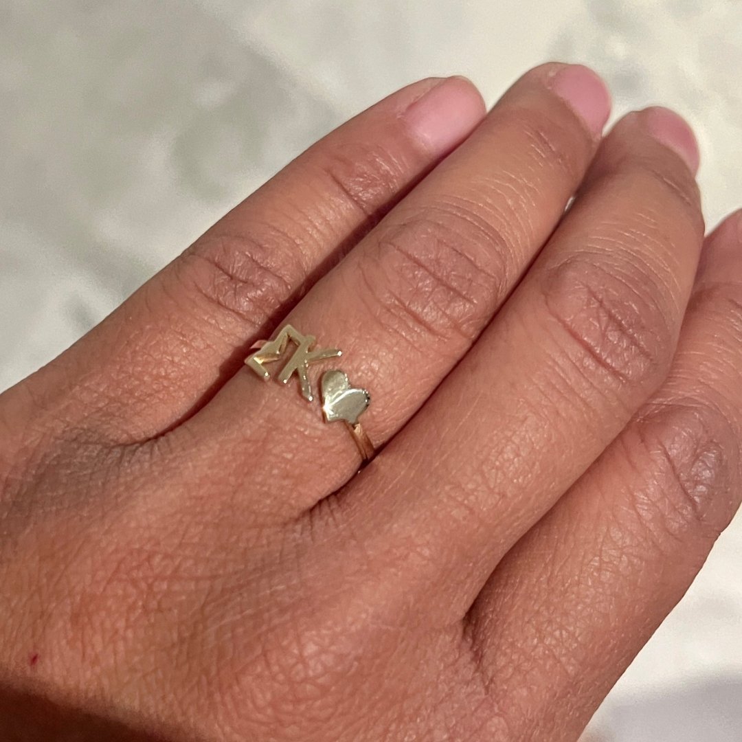 14k Gold Sigma Kappa (SigKap) ring | mazi + zo sorority jewelry