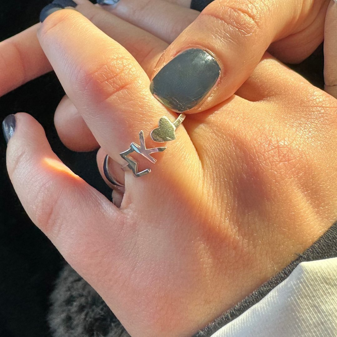 Sterling Silver Sigma Kappa (SigKap) ring | mazi + zo sorority jewelry