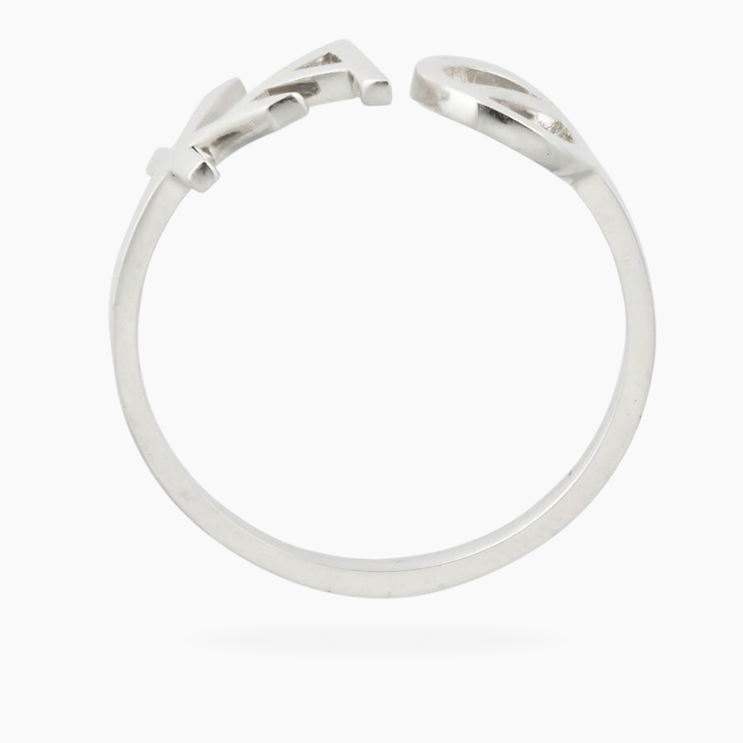 Silver Kappa Alpha Theta (Theta) ring | mazi + zo sorority jewelry