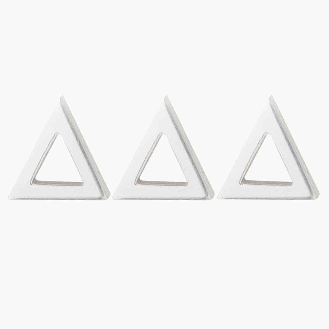 sterling silver Tri Delta earrings | mazi + zo sorority jewelry