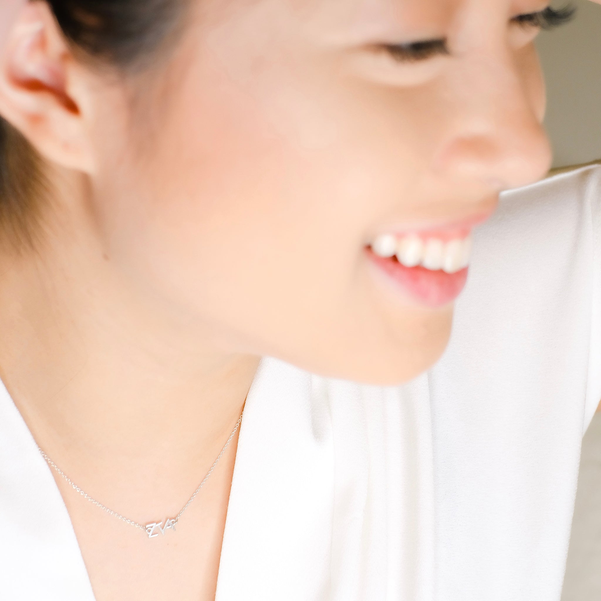 Sterling Silver Zeta Tau Alpha necklace | mazi + zo sorority jewelry