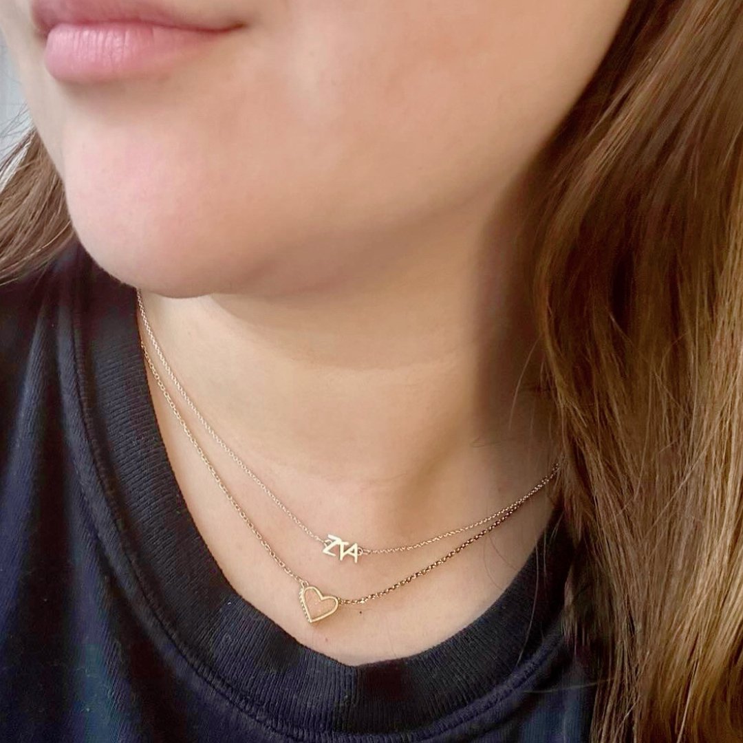 Sterling Silver Zeta Tau Alpha necklace | mazi + zo sorority jewelry