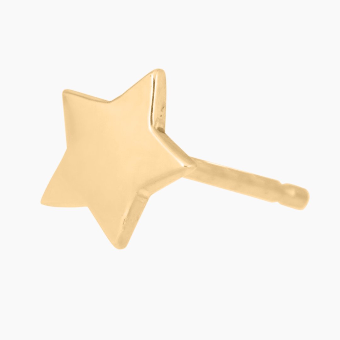 14K Gold Star Earring | mazi + zo jewelry